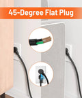 Heavy Duty 6 Outlet Metal Power Strip With 2700J Surge Protector And 15A Circuit Breaker, 6ft Extension Cord, Wall Mount For Garage Workshop And Industrial Use, Wide Spaced Outlets For Big Plugs, 45-degree flat plug