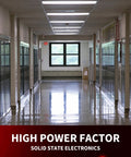 FireHorse 7 Emergency Ballast Universal Voltage White 500 Initial Lumen Output displayed in hallway lighting.
