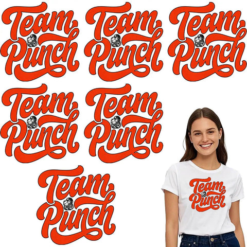 Dope Viral Monkey DTF Transfers Pack For DIY Tees And Shirts 7x7 Ready To Press Heat Transfer Stickers with 'Team Punch' design