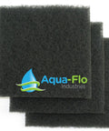 Coarse Black Universal Pond Filter Mat 12 By 12 By 1.25 Inches, 3 Pack For Heavy Duty Filtration, Safe For Fish And All Aquatic Life