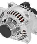 High Output 110Amp Direct Fit Alternator With 6 Groove Pulley For Hyundai Sonata 2006-2010 Kia Forte Forte Koup Forte5 Magentis Optima Rondo 2007-2012 L4 2.0L 2.4L 12V CW 6 Groove Belt Driven Replacement close-up
