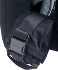Close-up of buckle on Wing Style Scuba BCD With Aquawing Plus One Size Unisex Patented Modular System, showing Italian design quality.