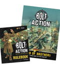 Bolt Action Third Edition Starter Set Rulebook and Field Manual covers for WWII tabletop battle miniatures bundle