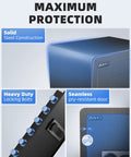 3.0 Cubic Feet Home Safe Box Built Tough With Fireproof Waterproof Bag Digital Keypad Dual Alarm System Pry Resistant Door