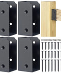 Heavy Duty 201 Stainless Steel Deck Railing Connector Set One And A Half Inch By Three And A Half Inch Actual Size 4 Piece