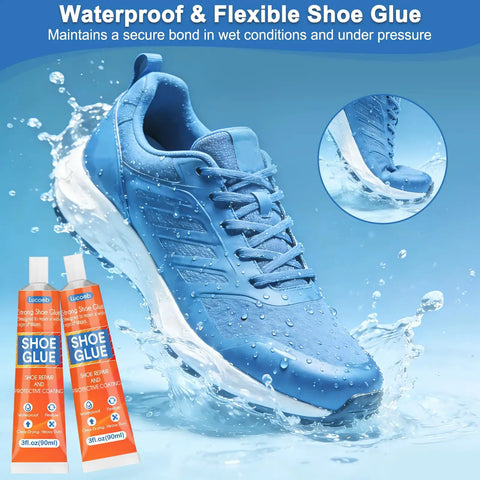 All In One Shoe Repair Glue Kit Heavy Duty 180 ml Waterproof Clear Adhesive For Soles Heels Boots Leather Rubber Canvas