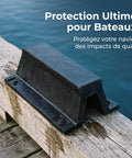 Rugged Rubber Bolt Down Dock Protection For Marinas and Piers Keeps Your Boats Safe From Impacts With Easy Secure Install No Fuss Bumper