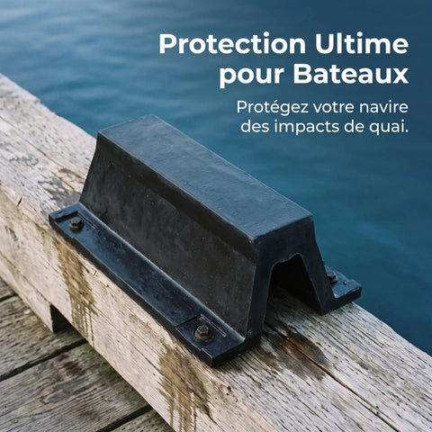 Rugged Rubber Bolt Down Dock Protection For Marinas and Piers Keeps Your Boats Safe From Impacts With Easy Secure Install No Fuss Bumper