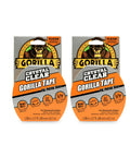 Front view of two packs of Crystal Clear Gorilla Tape, 1.88 in x 9 yd, heavy duty and weatherproof, with Gorilla logo visible.