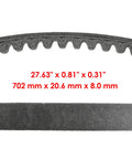 General Transmission Belt For John Deere D105 E100 X105 X106 Models GT37419 MIA12479 AUC13704 Replacement Belt 702 mm
