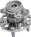 Rear 2 Wheel Hub Bearing Assembly Kit With ABS Tone Ring For Hyundai Elantra 2011 2016 Veloster 2012 2017 Kia Forte 2014 2018 FWD 5 Lug Driver And Passenger Side Replacement shown in close-up