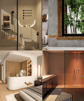 Bathrooms featuring the 20 Inch Folding Teak Shower Bench Wall Mounted Seat For Seniors And Adults With Brushed Nickel Cover.