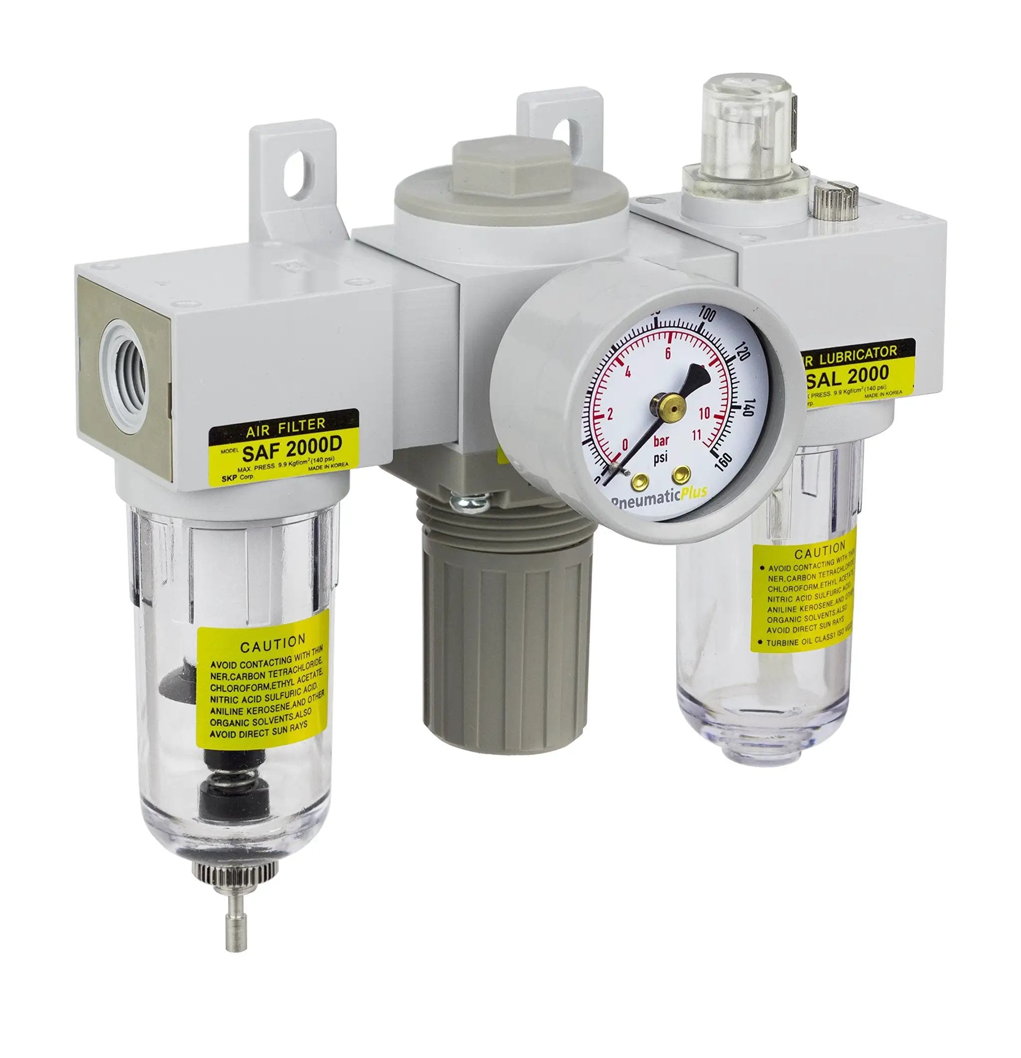 Mini 3-Unit FRL Air Prep, Filter, Gauge 36 CFM