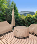 Outdoor furniture with Waterproof Patio Chair Cover 2 Pack for Outdoor Lounge Deep Seat Chairs Up To 28W X 30D X 32H Inches