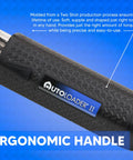 Close-up of ergonomic handle on Magnetic 6-In-1 Screwdriver Multi Tool With Auto Loading Barrel showing textured grip.