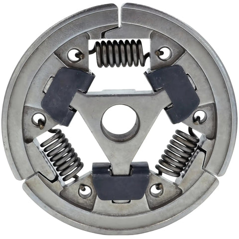 Built Tough Heavy Duty Chainsaw Clutch Assembly 1128 160 2004 Replacement For 044 046 MS440 MS460 Chainsaw Models High Strength Cast Steel With Wear Resistant Friction Shoes For Smooth Starts And Reliable Power Transfer, front view