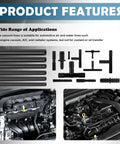 4.9 Foot Silicone Vacuum Hose Kit For Cars With One Eighth To Three Eighth Inch Diameters Plus Sixty Four Connectors And A Tube Cutter