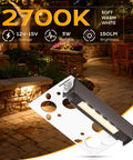 6 Pack 4 Inch Low Voltage Paver Lights For Outdoor Steps And Retaining Walls Easy Cuttable Design 12V 15VAC DC IP65 Waterproof Frost Lens 3W 2700K Soft White shown in garden setting