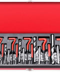 Workhorse Helicoil Thread Repair Kit 131 piece set with HSS drills, inserts, taps and tools for M5 M6 M8 M10 M12 in red case