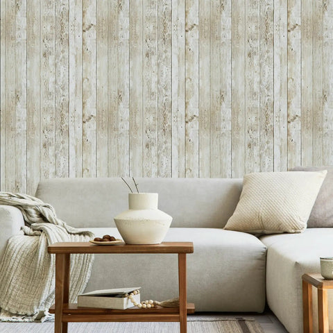 Vintage Wood Shiplap Peel And Stick Wallpaper With Realistic Grain Texture Easy Peel And Stick Self Adhesive And Removable For Furniture Walls