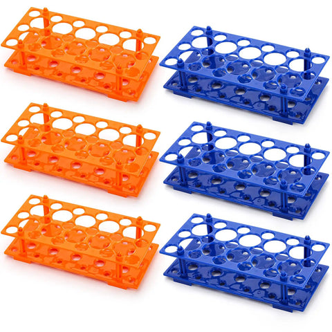 Six Pack 28 Well Test Tube Rack For Lab Use Detachable Plastic Stand Centrifuge Tube Holder Storage For 10ml 15ml And 50ml Tubes