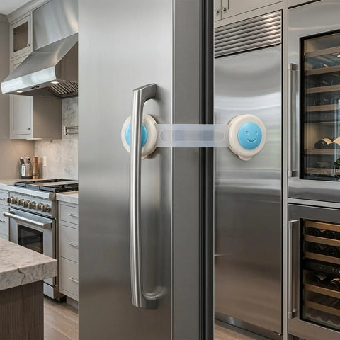 Eight Pack No Drill Cabinet Locks With Ultra Sticky Adhesive For Kid Proofing Kitchen And Bedroom Cabinets Ovens And Closets