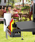 Griddle Caddy Organizer For 28 Inch And 36 Inch Griddles Prep Cart, Space Saving Must Have BBQ Grill Storage with bottles and towels