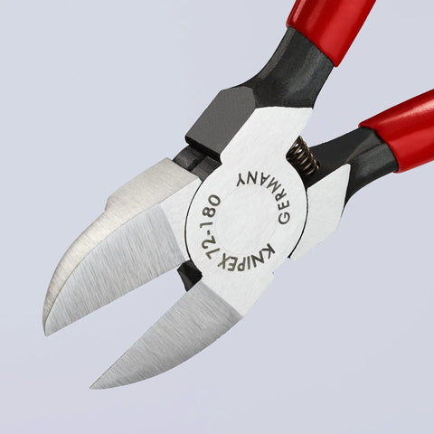 Pro Grade Flush Cut Diagonal Cutters Set 2-Piece With Spring Loaded Opening Ground Cutting Faces Non-Beveled For Clean Flush Cuts