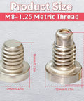 Magnetic And Non Magnetic Drain Screw Set For Yamaha Outboard Lower Unit With Gaskets 2 Pack, M8-1.25 metric size
