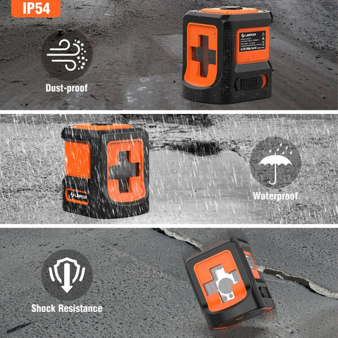 45 Inch Tripod Laser Level With Ultra Bright Green Cross Line And Thick Durable Casing For Indoor Outdoor Use, Easy Adjust Stand, Twice As Bright As Red Beams, Safe Certified Design For Precise Hanging And Framing, IP54 dustproof waterproof shock resistance