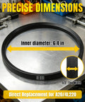 Half Inch By Twenty Two Inch A20 4L220 V Belt Heavy Duty Aramid Fiber, precision 6.4 in diameter on workbench