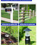 Image showing uses of 40V Brushless Cordless Earth Auger With 8 Inch Auger Bit For Fence Posts Battery And Charger Included Dig Holes Fast In The Yard With Multiple Speeds And Reverse To Make Post Holes A Breeze
