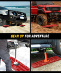Heavy Duty Off Road Traction Boards With Jack Lift Base For Trucks SUVs Jeeps Tire Recovery Mats For Mud Snow Sand Dunes