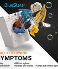 Bursting washing machine with clothes; Washer Clutch Assembly Kit And Motor Coupling For Whirlpool Kenmore Washers DIY Ready To Install Replacement Parts Replaces 285331 3351342 3946794 3951311 AP3094537 Lifetime Protection Durable