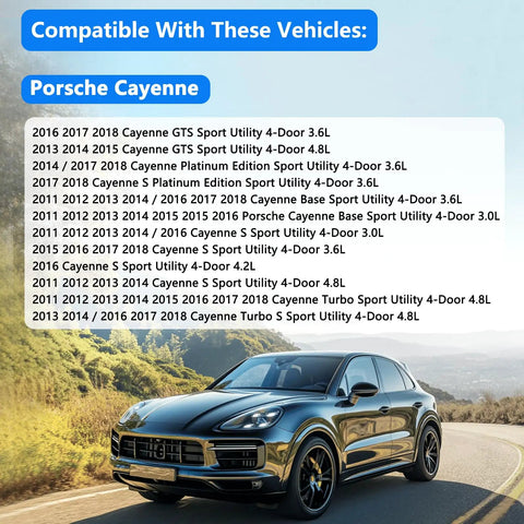 Porsche Cayenne Gas Cap Replacement 95820124131 compatible models list and vehicle image