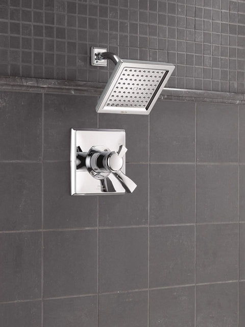 Dryden 17 Series Dual Function Shower Trim Kit With Single Spray Touch Clean Shower Head Chrome Finish 2.0 GPM Water Flow