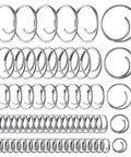 66 Piece Stainless Steel Cotter Ring Kit With Five Sizes Durable 316 Stainless Steel Split Rings For Clevis Pins Marine Hardware And Hitch Pin Lock Systems Pro Grade Corrosion Resistant For Harsh Environments