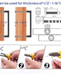 Installation guide for 30 Pack Solid 5 Inch Square Cabinet Handles Matte Black Pulls For Kitchen Cabinets And Drawers.
