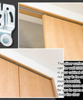 Sliding Closet Door Roller Hardware Kit 10 Pcs Replacement For Top Hung Bypass Wardrobe Doors Seven Eighths Inch Diameter Rollers With About One Half Inch Offset Precise Fit Durable Metal Components For Smooth Operation