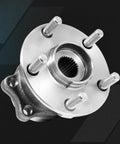 Close-up view of 2 Pcs Rear Wheel Bearing And Hub Assembly For 5 Lug Vehicles That Is Your Go To Replacement, Driver And Passenger Sides.