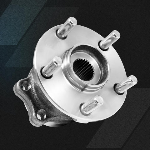 Close-up view of 2 Pcs Rear Wheel Bearing And Hub Assembly For 5 Lug Vehicles That Is Your Go To Replacement, Driver And Passenger Sides.