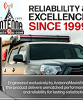 Toyota Tacoma with 6 3/4 Inch Short Rubber Antenna Replacement For 1995 2015 Truck Low Profile Copper Coil