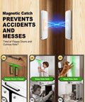 Extra Strong Magnetic Cabinet Door Catch Set No Drill Invisible Ultra Thin Magnets for Secure Closure in use on cabinet doors