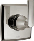 Ashlyn 3-Function Shower Diverter Trim Kit for 3 Way Shower With Brushed Nickel Finish, Diverter Valve Trim, front view