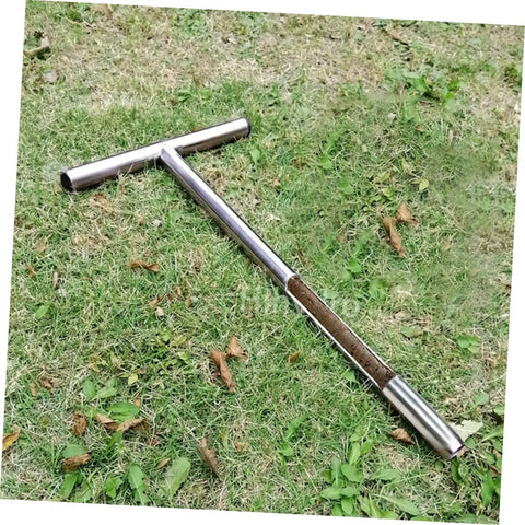 Heavy Duty Stainless Steel Soil Sample Probe Core Sampler With T Handle For Pro Grade Agricultural Testing And Garden Lawn Care