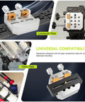 Heavy Duty Dovetail Clamp For Telescopes And Cameras Attaches To Mount With Beefy 9 Bore Layout versatility displayed in different mounts
