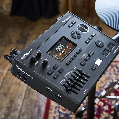 Control panel of VAD516 V Drums Acoustic Design Electronic Drum Kit Bundle for home practice and recording