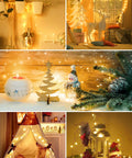Fairy String Lights 33 Ft Long Battery Operated 100 LED Copper Wire Twinkle Lights Waterproof Starry Firefly Mason Jar for Decor