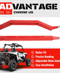 Rear Radius Arms And Rods Boxed High Clearance For Polaris RZR XP 1000 And XP 4 1000 2014 To 2025 With Adjustable Heim Joints Heavy Duty Steel Powder Coated Red, red rear suspension arms