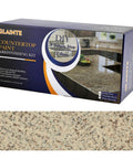 Granite Countertop Paint Kit For Kitchen And Bathroom Brown Finish With High Gloss Topcoat Easy DIY Refinish Budget